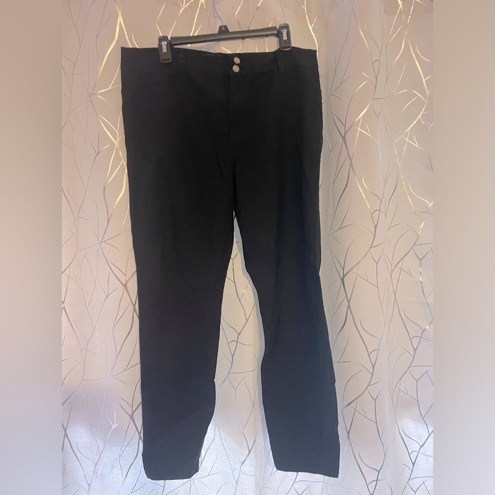 Cover Girl black stretch high waist pants size 20W